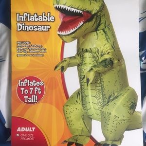Spirit Halloween 7 Foot Inflatable Dinosaur Halloween Costume , Adult size